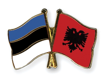 Fahnen Pins Estland Albanien