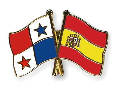 Fahnen Pins Panama Spanien