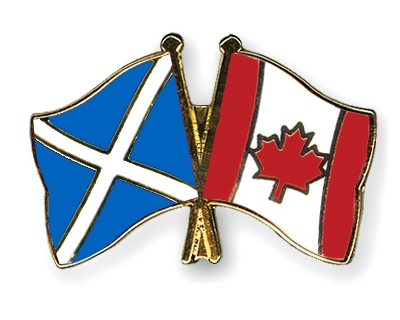 Fahnen Pins Schottland Kanada