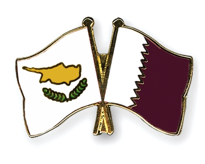 Fahnen Pins Zypern Katar