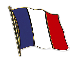 Fahnen-Pins (geschwungen): Frankreich