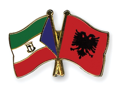 Fahnen Pins quatorialguinea Albanien