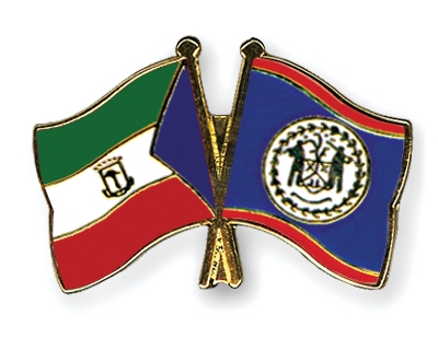 Fahnen Pins quatorialguinea Belize