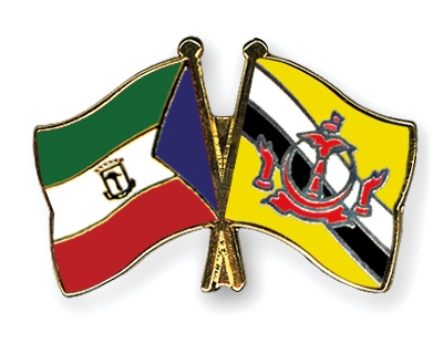 Fahnen Pins quatorialguinea Brunei-Darussalam