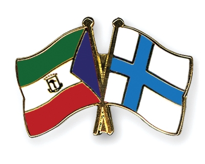 Fahnen Pins quatorialguinea Finnland