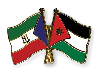 Fahnen Pins quatorialguinea Jordanien