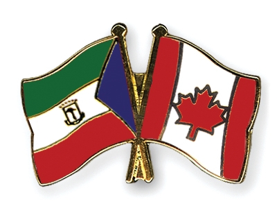 Fahnen Pins quatorialguinea Kanada