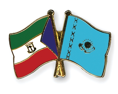 Fahnen Pins quatorialguinea Kasachstan