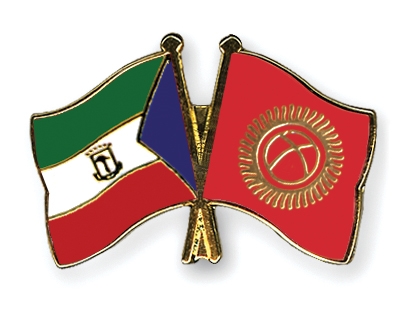 Fahnen Pins quatorialguinea Kirgisistan