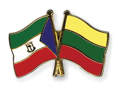 Fahnen Pins quatorialguinea Litauen