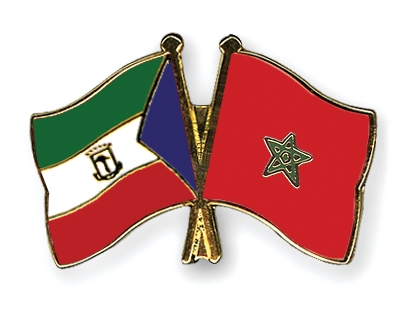 Fahnen Pins quatorialguinea Marokko