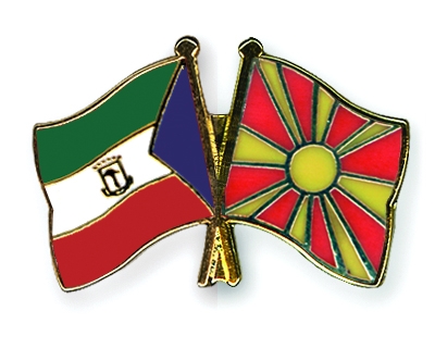 Fahnen Pins quatorialguinea Mazedonien