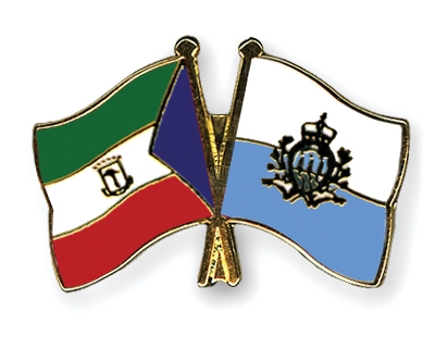 Fahnen Pins quatorialguinea San-Marino