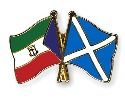 Fahnen Pins quatorialguinea Schottland