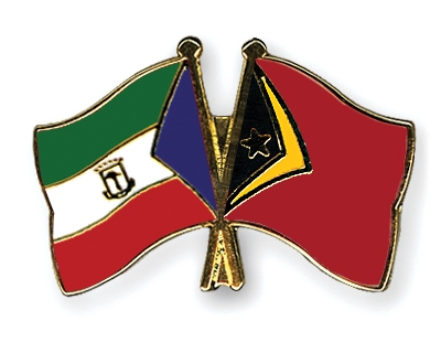 Fahnen Pins quatorialguinea Timor-Leste