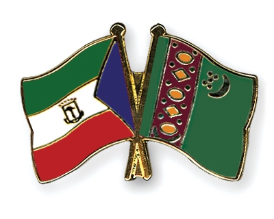 Fahnen Pins quatorialguinea Turkmenistan