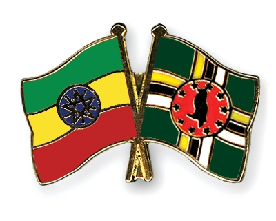 Fahnen Pins thiopien Dominica