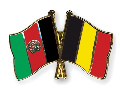 Fahnen Pins Afghanistan Belgien