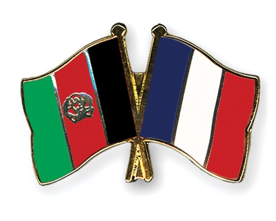 Fahnen Pins Afghanistan Frankreich