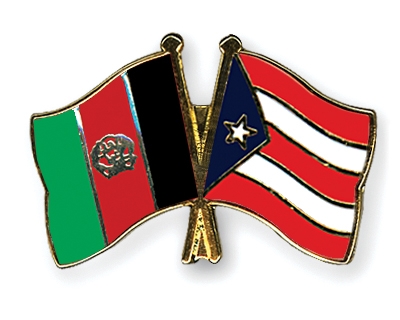 Fahnen Pins Afghanistan Puerto-Rico