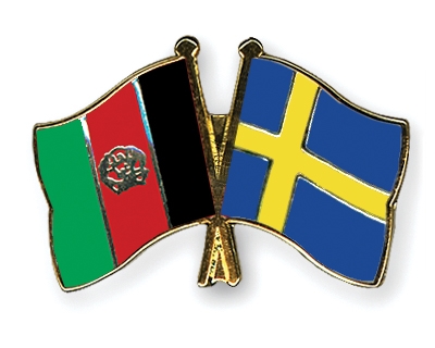 Fahnen Pins Afghanistan Schweden