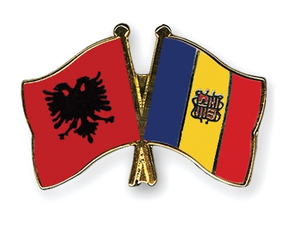 Fahnen Pins Albanien Andorra