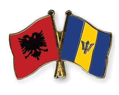 Fahnen Pins Albanien Barbados