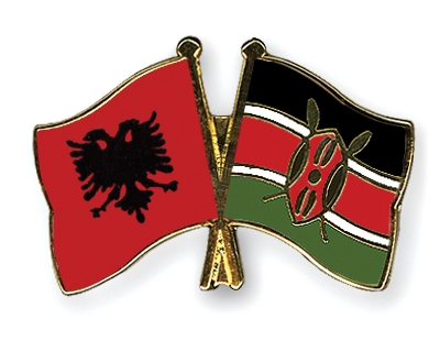 Fahnen Pins Albanien Kenia