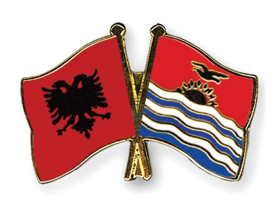 Fahnen Pins Albanien Kiribati