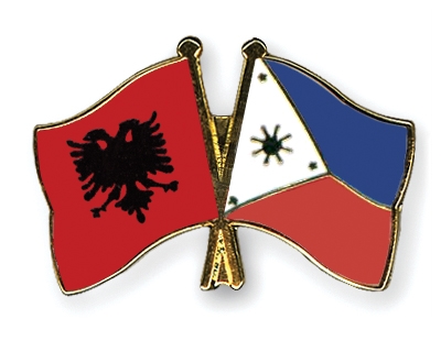 Fahnen Pins Albanien Philippinen