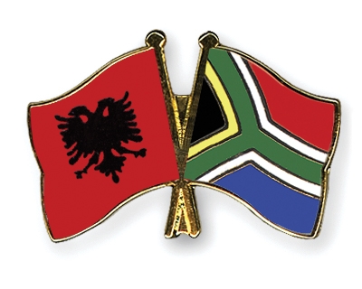 Fahnen Pins Albanien Sdafrika