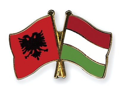 Fahnen Pins Albanien Ungarn