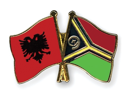 Fahnen Pins Albanien Vanuatu