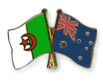Fahnen Pins Algerien Australien