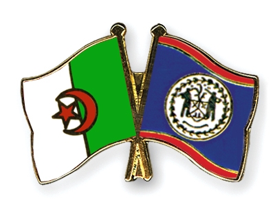 Fahnen Pins Algerien Belize