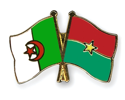 Fahnen Pins Algerien Burkina-Faso