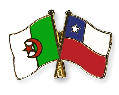 Fahnen Pins Algerien Chile