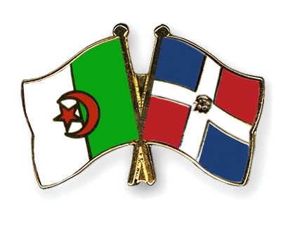 Fahnen Pins Algerien Dominikanische-Republik