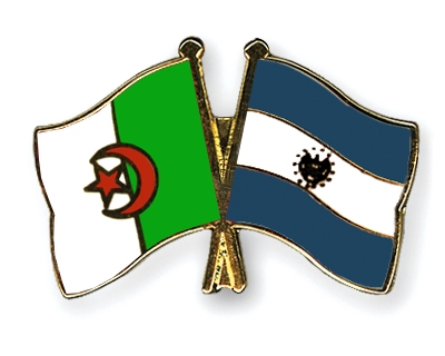 Fahnen Pins Algerien El-Salvador