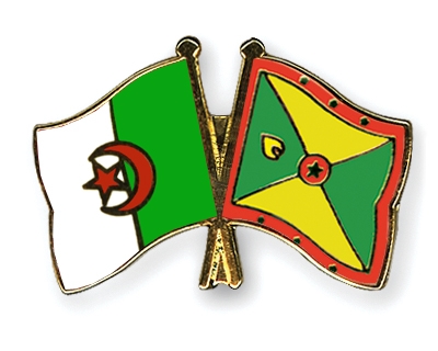 Fahnen Pins Algerien Grenada