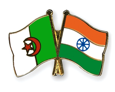 Fahnen Pins Algerien Indien