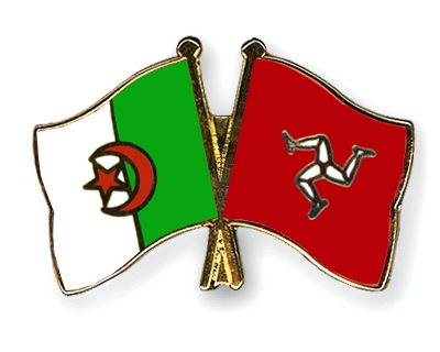 Fahnen Pins Algerien Isle-of-Man