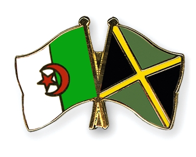 Fahnen Pins Algerien Jamaika