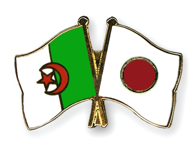 Fahnen Pins Algerien Japan