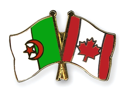 Fahnen Pins Algerien Kanada