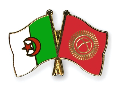 Fahnen Pins Algerien Kirgisistan