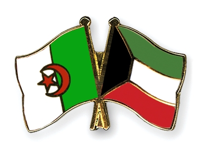 Fahnen Pins Algerien Kuwait