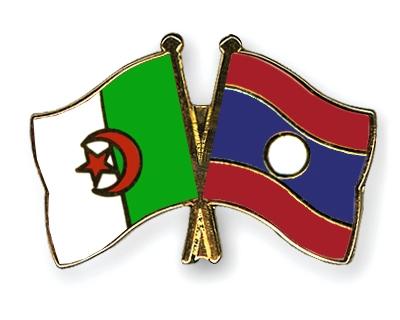 Fahnen Pins Algerien Laos