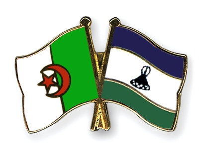 Fahnen Pins Algerien Lesotho