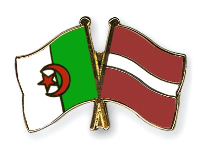 Fahnen Pins Algerien Lettland